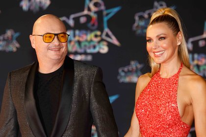 Cauet et sa femme - Tapis Rouge des NRJ Music Awards 2022