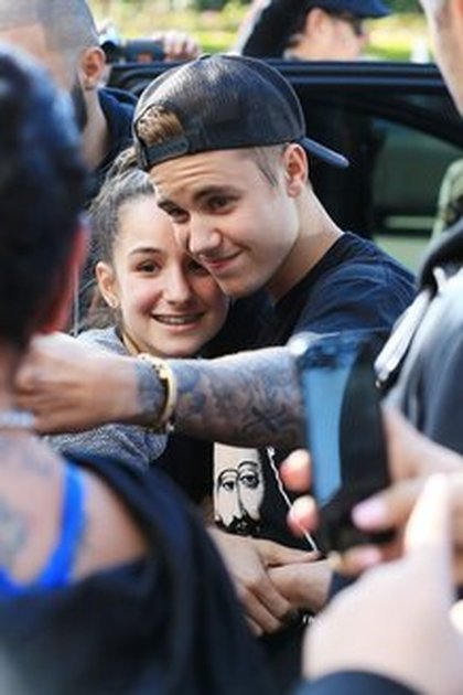 Justin Bieber avec ses fans en Australie