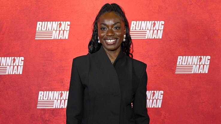 Sarah à l'avant-première de "Running Man" avec la Star Academy (Paris, 2025)