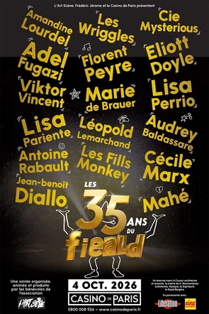 Jeu concours - "Le FIEALD fête ses 35 ans" au Casino de Paris le dimanche 4 octobre 2026 - Invitations à gagner pour chaque soirée