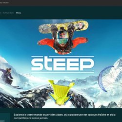 Steep est gratuit sur l'Epic Games Store jusqu'au 9 janvier