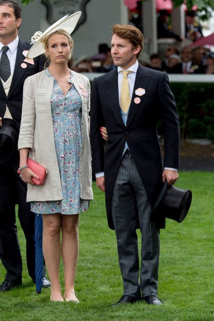 James Blunt et sa femme Alexandra Wellesley pour le  Royal Ascott