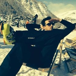 CAUET et l'équipe à Tignes