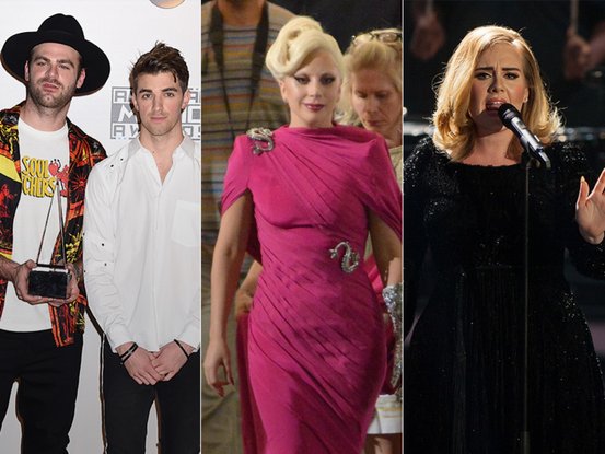 The Chainsmokers, Lady Gaga et Adele