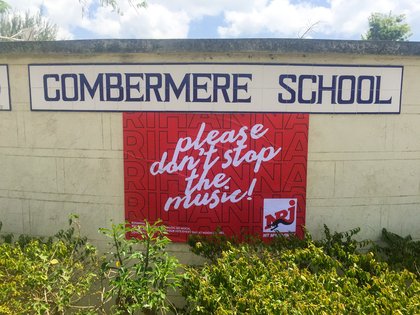 Combermere school, L'école de Rihanna