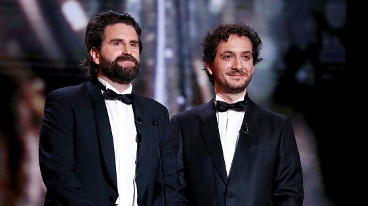 Grégoire Ludig et David Marsais à la cérémonie des César 2022 à Paris