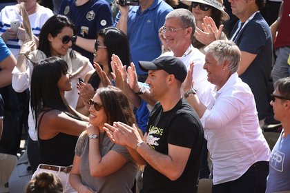 Shy'm au tournoi de Tennis de Monte-Carlo