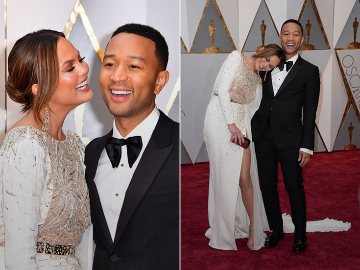 Chrissy Teigen et John Legen aux Oscars 2017