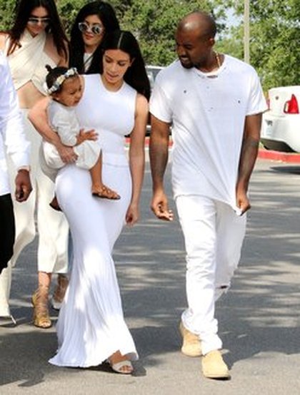 Kanye West, Kim Kardashian et North West