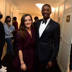 Camille Lellouche and Ahmed Sylla - Backstage NRJ Music Awards Paris Edition