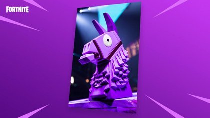 Le trophée lama gravé du concours de pêche de Fortnite