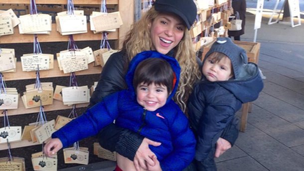 Shakira : les fêtes en famille !