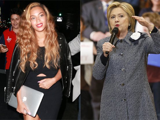 Beyoncé et Hillary Clinton