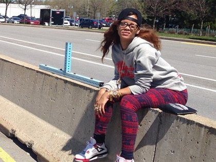 Rihanna à la frontière canadienne