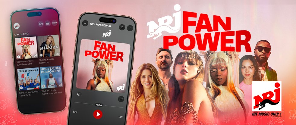 🎧 Découvrez NRJ Fan Power, la radio digitale des artistes qui rassemblent le plus de fans en France !