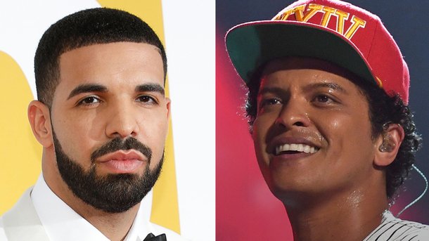 Drake bat Bruno Mars dans les charts!