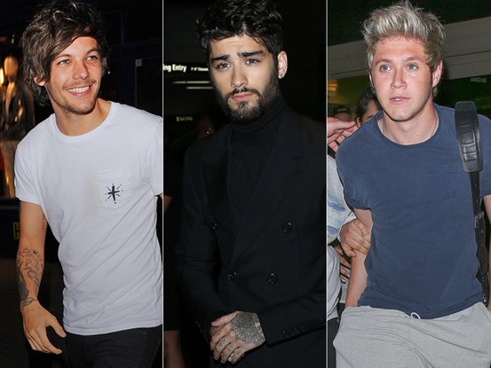 Louis Tomlinson, Zayn Malik et Niall Horan