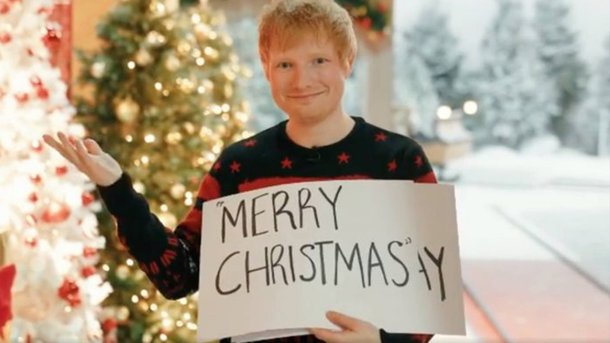 Les infos du Réveil Chérie : Ed Sheeran se la joue Love Actually pour teaser son duo avec Elton John “Merry Christmas”