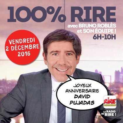 Bruno Roblès - Anniversaire de David Pujadas - 100% rire sur Rire & Chansons