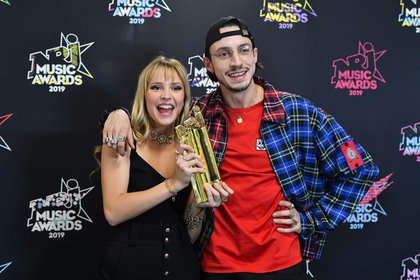 Angèle et Roméo Elvis - Photocall - NRJ Music Awards 2019