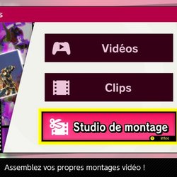 L'outil Studio de montage pour réaliser ses vidéos