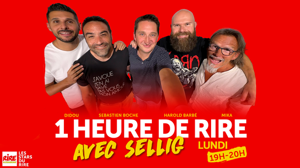 1 Heure de Rire avec Sellig pour parler de son nouveau spectacle "Episode 6" - RDV ce soir à 19h