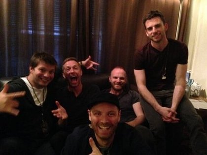 Coldplay: Fou rire en Backstage au Beacon Theater, NY. PH