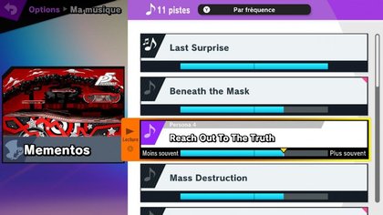 Ce DLC 1 apporte plusieurs musiques savoureuses issues de l'univers Persona.