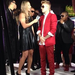 Justin Bieber à l'avant première de son film "Believe"