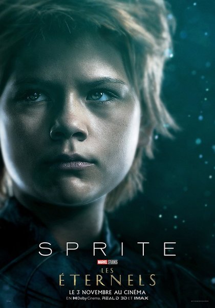 SPRITE (Lia McHugh) - Bien qu’âgée de plusieurs milliers d’années, Sprite a l’apparence d’une jeune fille de 12 ans.