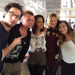 Avec la belle @shymofficiel et @manudansle69 et son équipe sur le yacht -NRJ -NMA 
