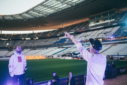 Bigflo & Oli en répétition au Stade de France (Finale TOP 14)