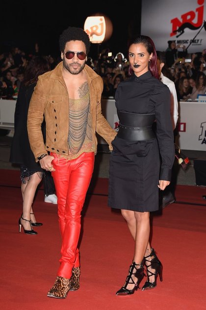Lenny Kravitz et Shy'm lors des NRJ Music Awards 2014