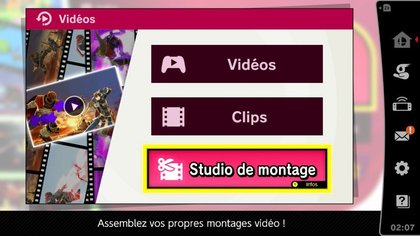 L'outil Studio de montage pour réaliser ses vidéos
