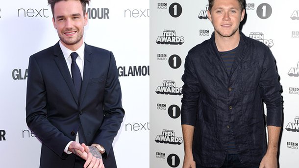 Liam Payne et Niall Horan s'encouragent!