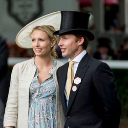 James Blunt et sa femme Alexandra Wellesley pour le  Royal Ascott
