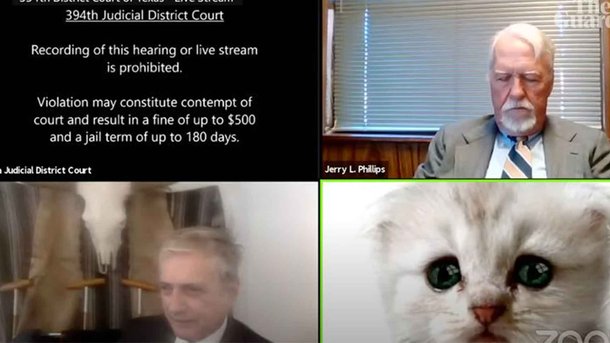 Les infos du Réveil Chérie : Un avocat coincé malgré lui derrière un filtre "chaton" devant un juge