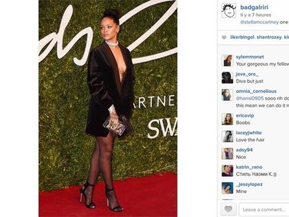 Rihanna aux British Fashion Awards