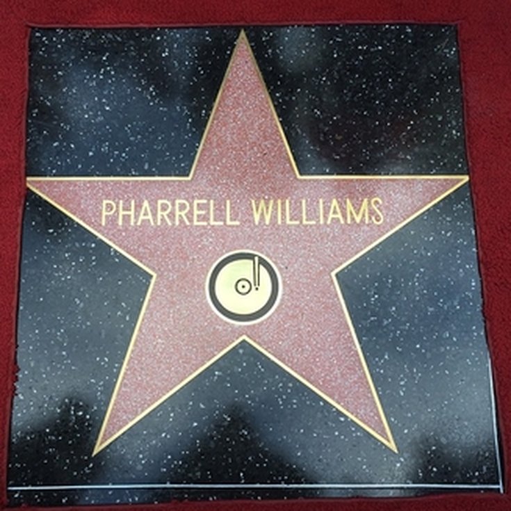 L'étoile de Pharrell Williams sur Hollywood Walk Of Fame