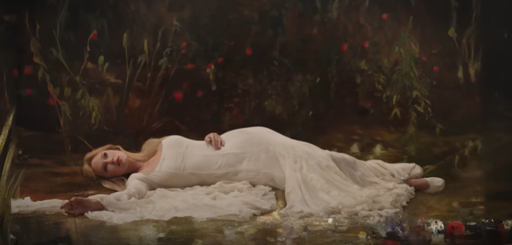 Capture d'écran du clip de Taylor Swift "The Fate of Ophelia"