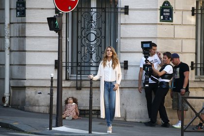 Tournage du clip de Céline Dion à Paris