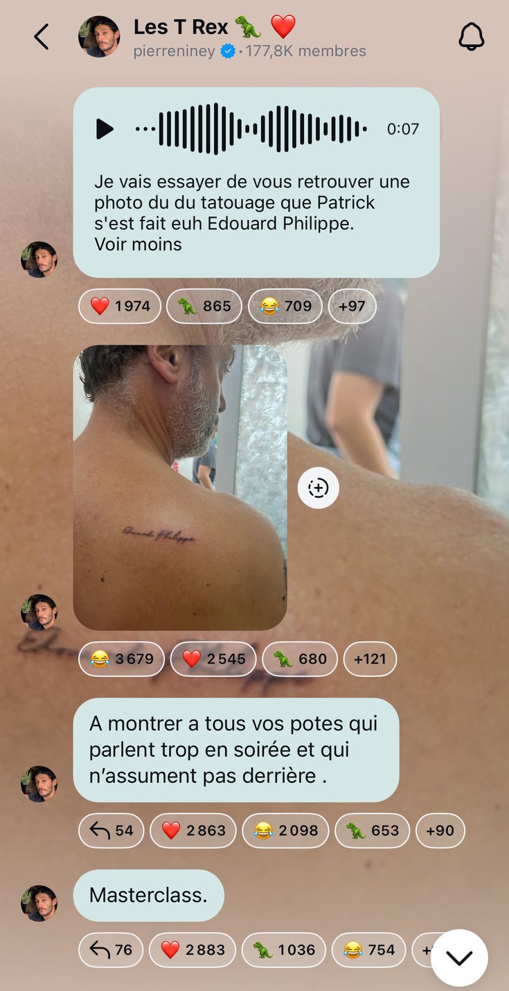 Capture d'écran / canal Instagram de Pierre Niney