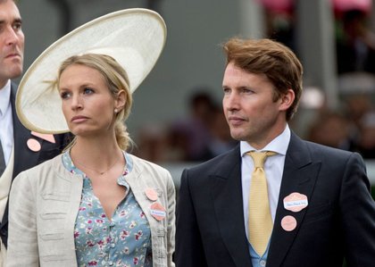 James Blunt et sa femme Alexandra Wellesley pour le  Royal Ascott