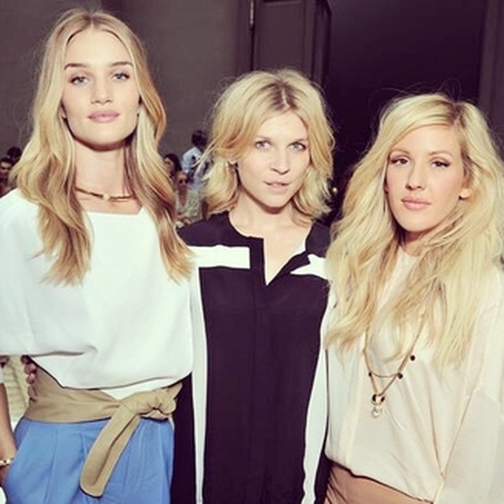 Ellie Goulding, Clémence Poésy et Rosie Huntington Whiteley