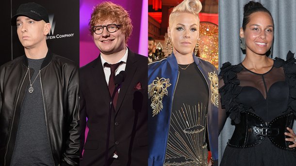 Ed Sheeran, Pink, Alicia Keys: Eminem rassemble les stars sur son nouvel album!