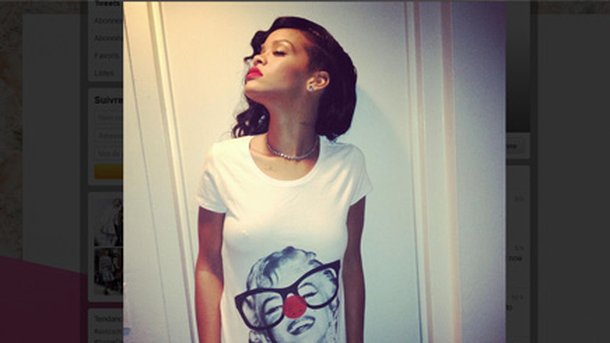 Rihanna en petite tenue pour le Red Nose Day !