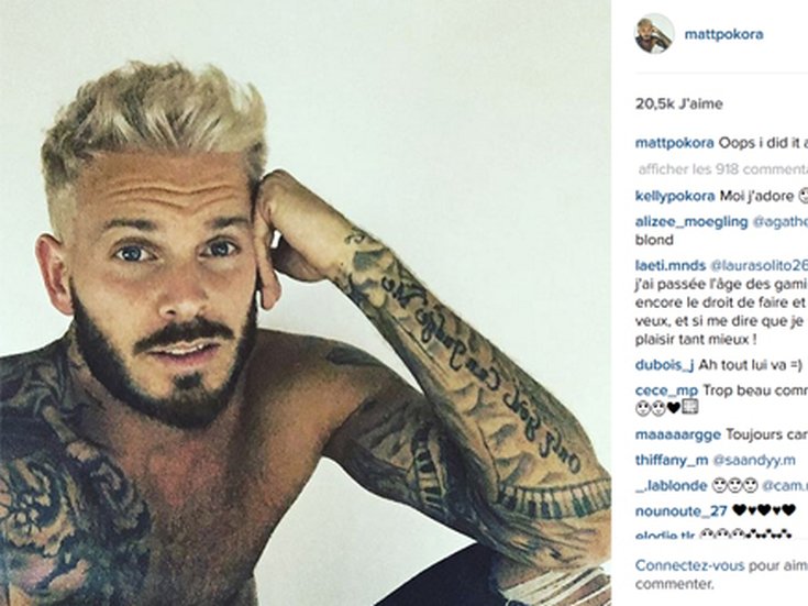 M.Pokora : retour au blond