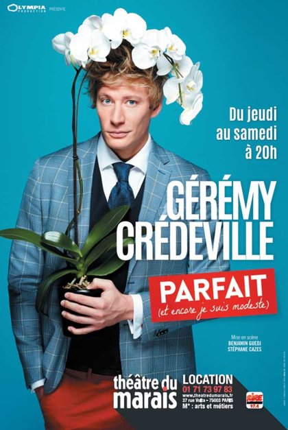 Gérémy Crédeville au Théâtre du Marais