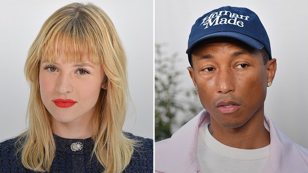 Angèle canon en égérie Chanel aux côtés de Pharrell Williams