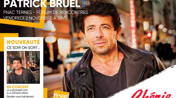 Patrick Bruel en séance de dédicaces à la Fnac des Ternes le 2 novembre !